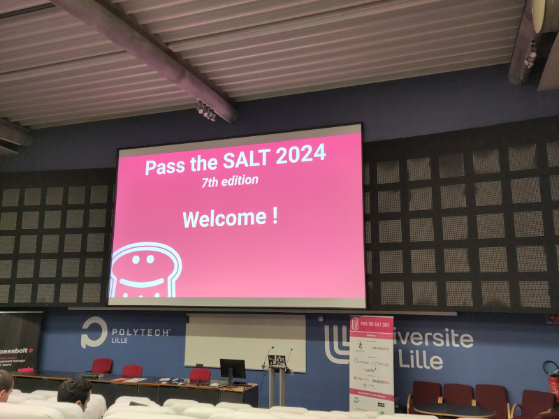 Conférence d'ouverture de Pass The Salt 2024